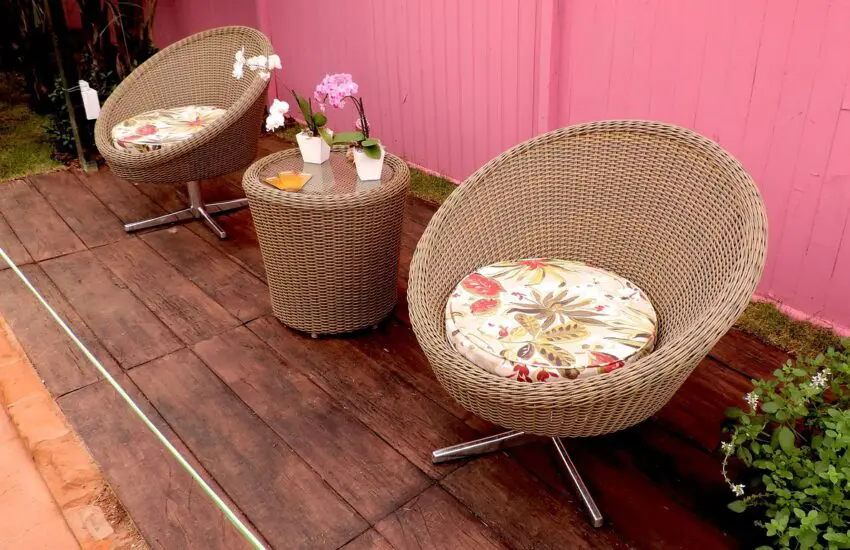 Des meubles de jardin